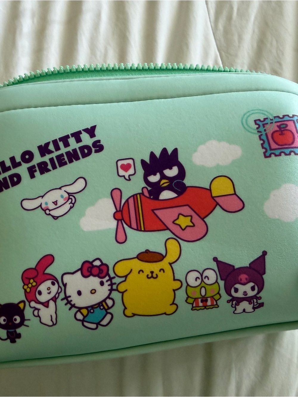 Sanrio Mint Green Hello Kitty & Friends Travel Pouch